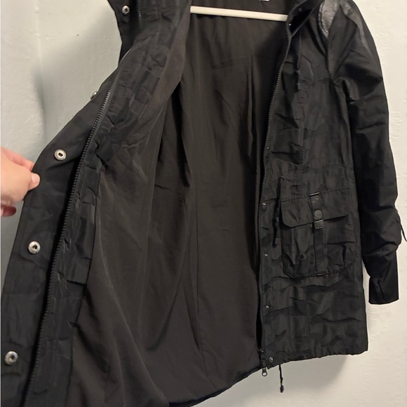 Blanc Noir Camo-Print Hooded Anorak Jacket - Picture 8 of 13